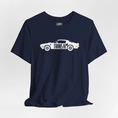 1973 Pontiac Trans Am Calligram Tee | Vintage Muscle Car Typography